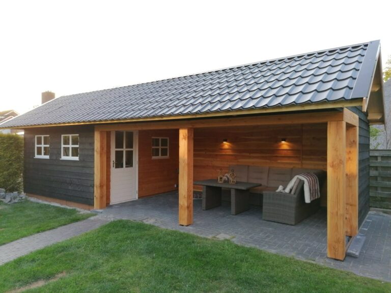 Overkapping, Houtbouw van Lingen uit Kollumersweach