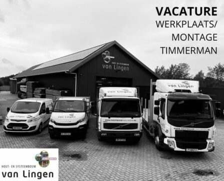 vacature werkplaats/montage timmerman